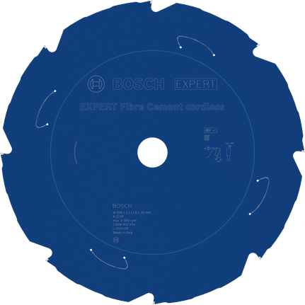 Bosch EXPERT vezelcement cirkelzaagblad voor accu, 305 mm.