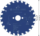 Bosch EXPERT houtcirkelzaagblad 130 mm voor schone houtsneden.