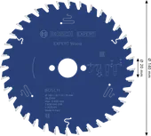 Bosch EXPERT houtcirkelzaagblad 140 mm voor nauwkeurig zagen van hout.
