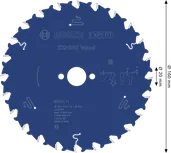 Bosch EXPERT houtcirkelzaagblad, 160 mm, T24.