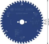 Bosch EXPERT houtcirkelzaagblad 180 mm T48 voor het zagen van hout.