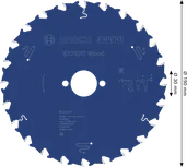Bosch EXPERT houtcirkelzaagblad 190 mm voor schone zaagsneden.