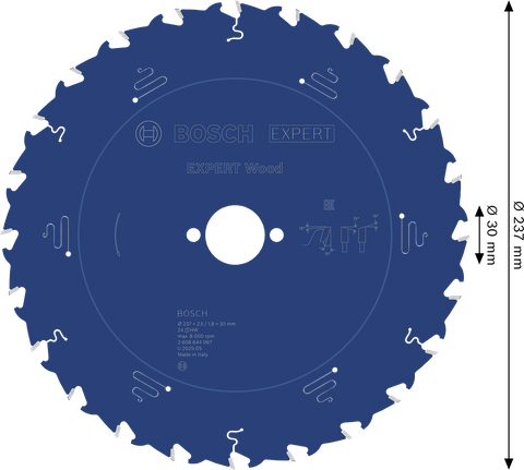 Bosch EXPERT houtcirkelzaagblad 237 mm voor hout.