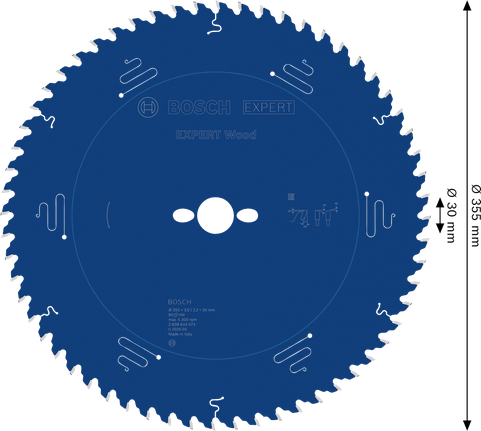 Bosch EXPERT houtcirkelzaagblad 355 mm voor fijn zagen van hout.