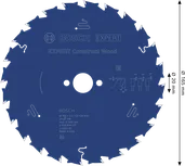 Bosch EXPERT Construct houtcirkelzaagblad 165 mm.