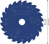 Bosch EXPERT Hout cirkelzaagblad voor accu, 210 mm.