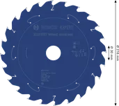 Bosch EXPERT Houtcirkelzaagblad voor accu, 216 mm.
