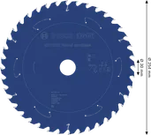 Bosch EXPERT Houtcirkelzaagblad voor accu, 254 mm.