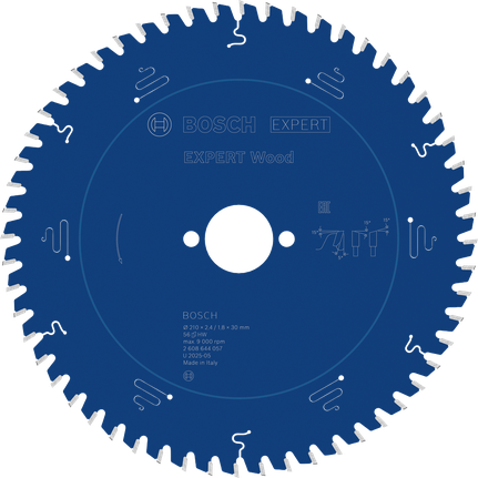 Bosch EXPERT Wood cirkelzaagblad 210 mm voor hout.
