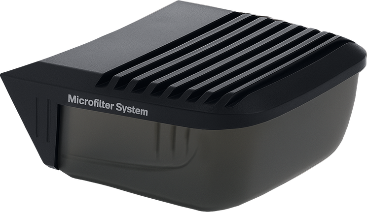 Bosch stofbak met filter voor microfiltersysteem.