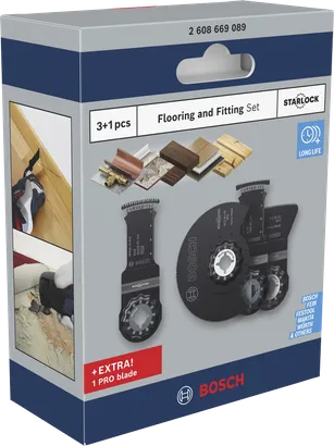 Bosch vloer- en beslag Starlock set 4-delig.