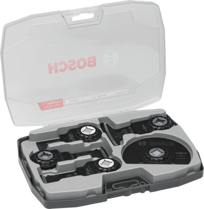 Bosch Houtset 7-delige oscillerende gereedschapsbladen in koffer.