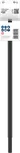 Bosch verlengstuk voor standaard as 9,5 x 330 mm.