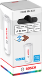 Bosch 33 mm gatenzaag voor baksteen en zachte tegels, lengte 60 mm.