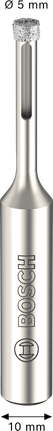 Bosch keramische natboor met een diameter van 5 mm voor tegels.