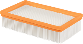 Bosch PTFE-vlakplooifilter voor stofafzuiging.