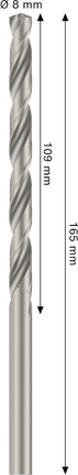 Bosch PRO Metal HSS-G spiraalboor 8 mm voor het boren in metaal.
