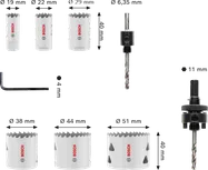 Bosch Multi Material Schroefdraadzaagset, 19–51 mm.