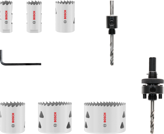 Bosch Multi Material Schroefdraadzaagset, 6 maten.