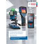 Tre Bosch Professional verktøy står på et lyst gulv i en moderne setting.