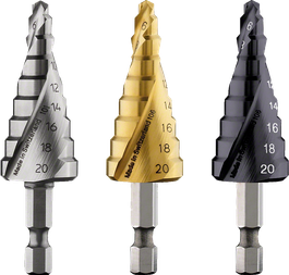 Bosch trinnborsett med sekskantskaft for metall.