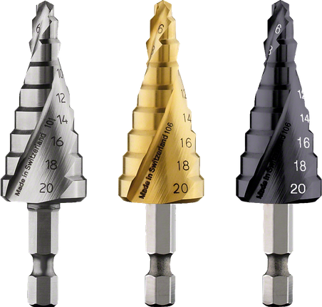 Bosch trinnborsett med sekskantskaft for metall.