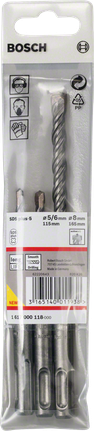 Bosch 3-delers SDS plus-5 hammerborsett 5/6/8 mm.
