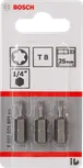 Bosch T8 25 mm skrutrekkerbitsett, 3-pakning.