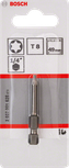 Bosch T8 49 mm skrutrekkerbits for 1/4 tommers sekskantverktøy.