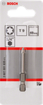 Bosch T9 49 mm skrutrekkerbits for 1/4 tommers sekskantverktøy.