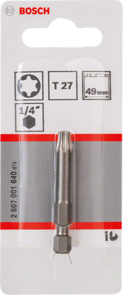 Bosch T27 49 mm skrutrekkerbits for 1/4 tommers unbrakoskrue.