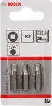 Bosch R3 25 mm skrutrekkerbitsett, 1/4 tomme.