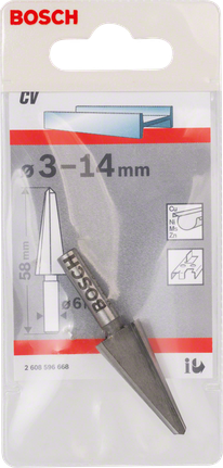 Bosch konisk bor for metallplater 3-14 mm sylindrisk.