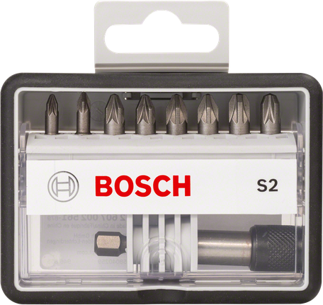 Bosch 8+1-delers skrutrekkerbitsett.