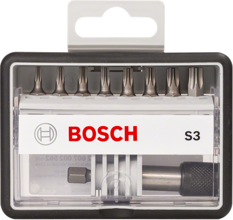 Bosch 8+1-delers Robust Line skrutrekkerbitsett.