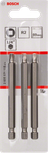 Bosch R2 89 mm skrutrekkerbitssett med tre.
