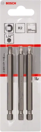 Bosch R2 89 mm skrutrekkerbitssett med tre.