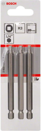 Bosch R3 89 mm 1/4 tommers skrutrekkerbits med firkantfeste.