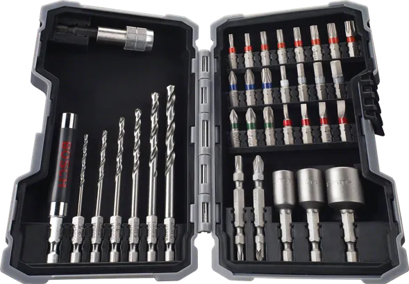 Bosch 35-delers HSS-G bor- og skrutrekkerbitssett.