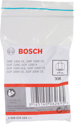 Bosch 6 mm spennhylse.