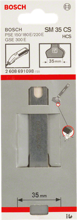 Bosch SM 35 CS 35 mm HCS skrapeblad.