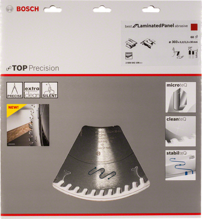 Bosch sirkelsagblad Top Precision Best for laminerte panelslipemiddel.