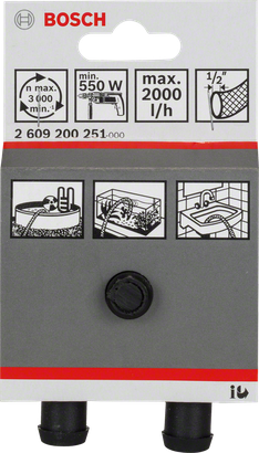 Bosch vannpumpefeste 1/2″.