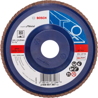 Bosch lamellskive X551 Expert for metall, korning 80.