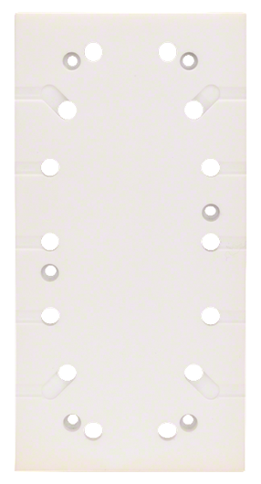 Bosch slipeplate 115x230 mm med flere hull.