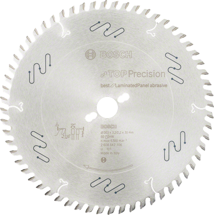 Bosch sirkelsagblad Top Precision Best for laminerte paneler.