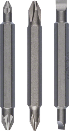 Bosch 3-delers dobbeltbitsett, 60 mm lengde.