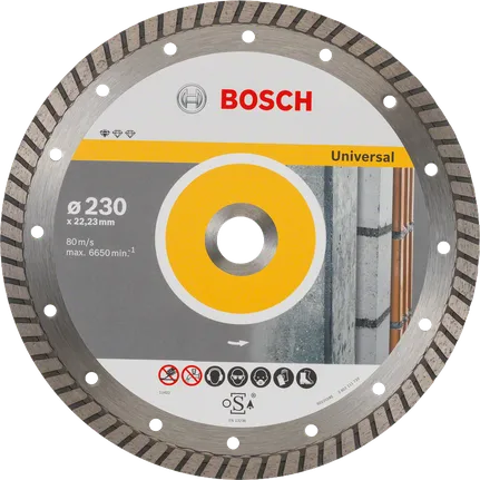 Bosch universal diamantskjæreskive for forskjellige materialer.