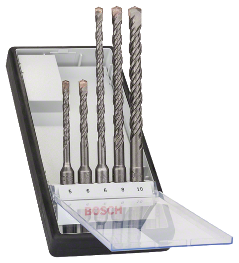 Bosch 5-delers Robust Line SDS plus-5 borsett.