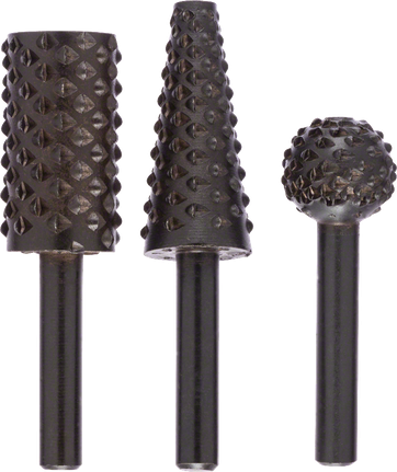 Bosch 3-delers frihåndsfresesett 16 mm for forming av treverk.